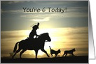 little cowboy 6th Birthday Customizable card