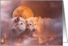 Happy Anniversary to my soul mate wolves and moon -Customizable card