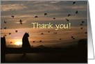 Thank you for pet sitting cat and birds -Customizable card