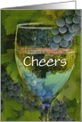 Cheers Happy Mother’s Day Wine and Grapes Card Customizable card