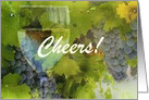 Cheers Happy Mother’s Day Wine and grape Card,Customizable card