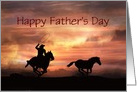 Father’s Day Roping Cowboy Customizeable card