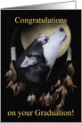 Siberian Husky Dream-catcher Congratulations on your Graduation card