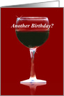 Red Wine Happy Birthday card