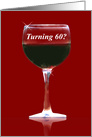 Red Wine 60th Happy Birthday card