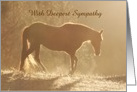 Loss of Horse Sympathy Card Customize card