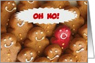Oh no ... Belated Cute Cookies Birthday Card