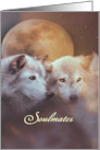 Wolves Soulmate Valentine’s Day Card Customizable card