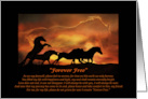 Loss of Horse Sympathy Forever Free card