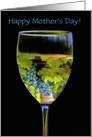 Happy Mother’s Day Clever Vineyard in Wine Glass Customizeable card