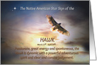 Native American Zodiac Sign of the Hawk March 21st to April 19th Aries card