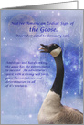 Native American Zodiac Sign of the Goose (Capricorn) card