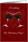 Customizable Christmas Wedding card