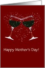 Customizable Happy Mother’s Day Wine Toast and Heart card