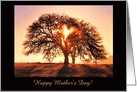 Customizable Happy Mother’s Day Heart and Oak Tree card