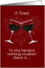 A Toast Happy Mother’s Day Wine Themed Customizable Card