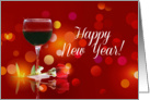 Wine Country Cheers Happy New Year! card