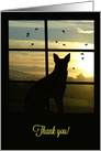 Thank You for your Thoughtfulness Dog In Window card