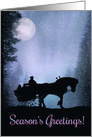 Season’s Greetings One Horse Drawb Sleigh card