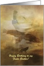 Customizable Happy Birthday to Foster Brother Southwestern Spiritual card