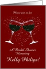 Customizable Bridal Shower Wine Themed Invitation card