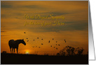 Deepest Sympathy Loss of Horse, Equine Sympathy card