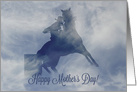 Barrel Racer Happy Mother’s Day in Blue, Barrel Racer Mother’s Day card