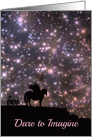 Dreams, Imagination Pegasus Star Gazing Encouargement card