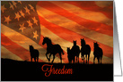 Thank You for your Service Freedom Flag Patriotic for Veterans Day card