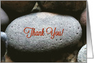 Thank You, You Rock Humor Fun Thanks with River Rocks card