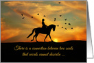 Deepest Sympathy Loss of Horse Dressage Rider card