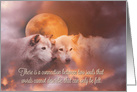 Soulmate Congratulations Wedding Getting Married with Beautiful Wolves card