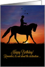 Dressage Happy Birthday It’s All About The Ride card