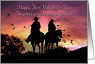 Cowboy Country Western 1st Valentine’s Day together as an Newlyweds card