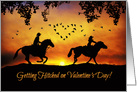 Valentine’s Day Wedding, Getting Hitched on Valentine’s Day Riding card