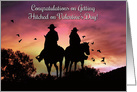 Valentine’s Day Wedding, Getting Hitched on Valentine’s Day Country card