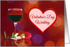 Wine & Rose Valentine’s Day Wedding card