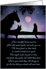 Pet Bereavement Sympathy for Pet Moon and Poem, Cat, Dog Horse card