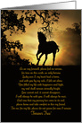 Horse Memorial Sympathy Loss of Horse Spiritual Poem Forever Free card