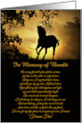 In Memory Custom Horse Name, Tribute to Horse, Horse Memorial Poem, card