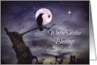 Raven or Crow Winter Solstice Native American Winter Solstice Blessing card