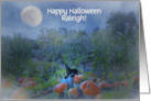 Super Cute Cat and Pumpkins Personalize for Relation, Name, Custom card