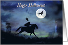 Happy Halloween, The Legend of Sleepy Hollow, The Headless Horseman card