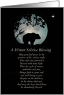 Native American Inspired Winter Solstice Blessings, Bear Solstice card