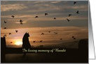 Custom Name Cat Sympathy, Loss of Cat, Cat Memorial Tribute card