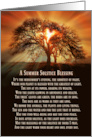 Summer Solstice Blessings Card, Oak Tree Midsummer’s Evening card