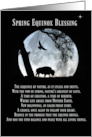 Native American Inspired Spring Equinox Blessing With Buffalo Moon card