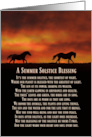 Horses Running Summer Sosltice Blessings, Native American Inspired card