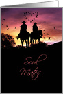 Country Western Soul Mates, Love Romance I Love You card