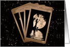 Tarot Card Happy Halloween, Cute Fun Vintage Tarot Card Reading card